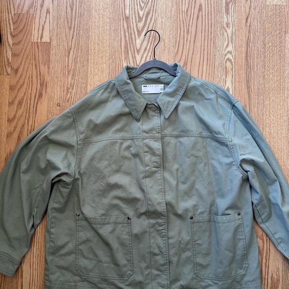 Olive Green Jacket Osos Design Size 18 - Picture 1 of 7
